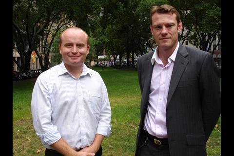 Patrick Caleo, manager MSC Australia and New Zealand (left) and Brian Pate, MSC Australia and New Zealand communication manager